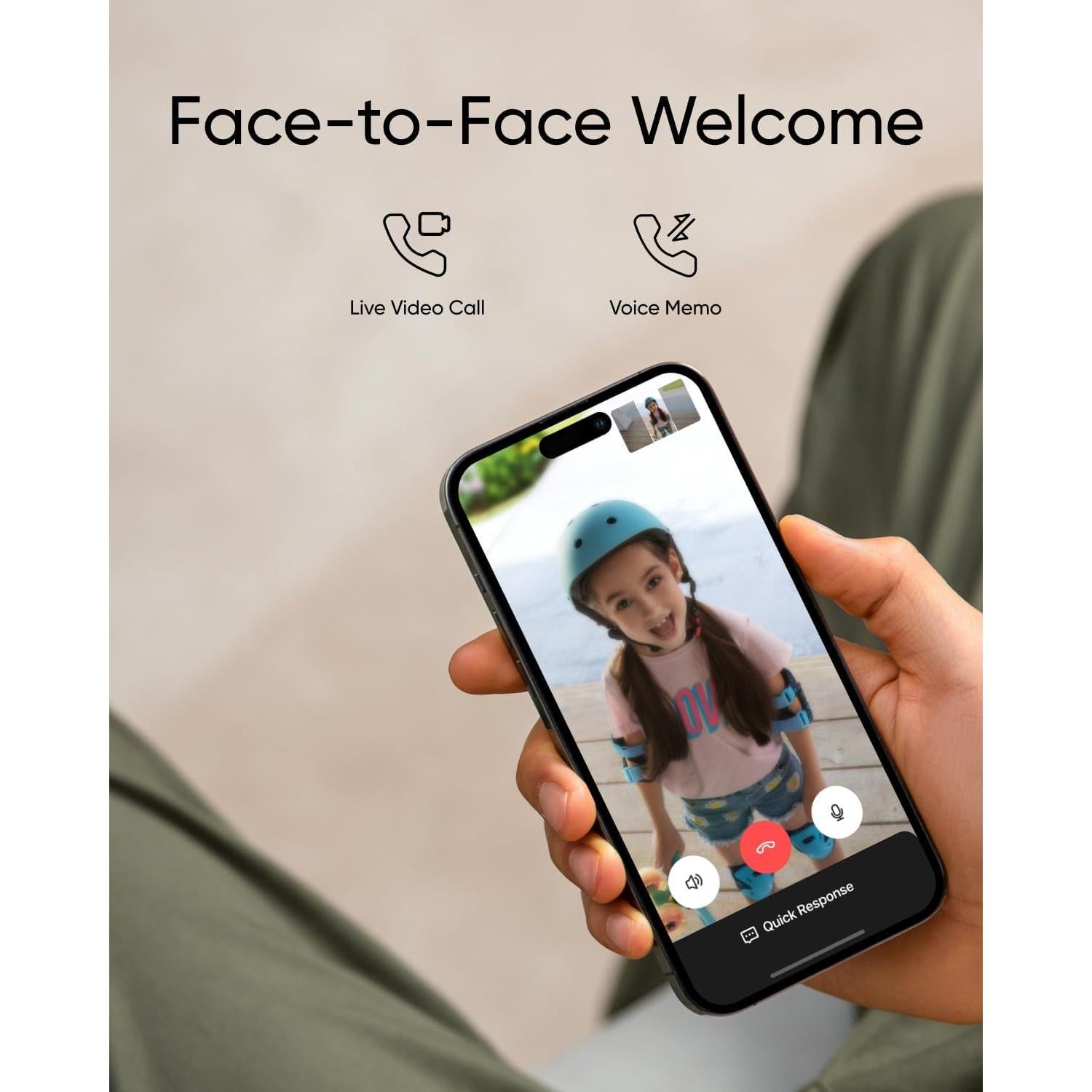 Timbre de Video Eufy C30 2K FHD con Batería y Vista 16:9