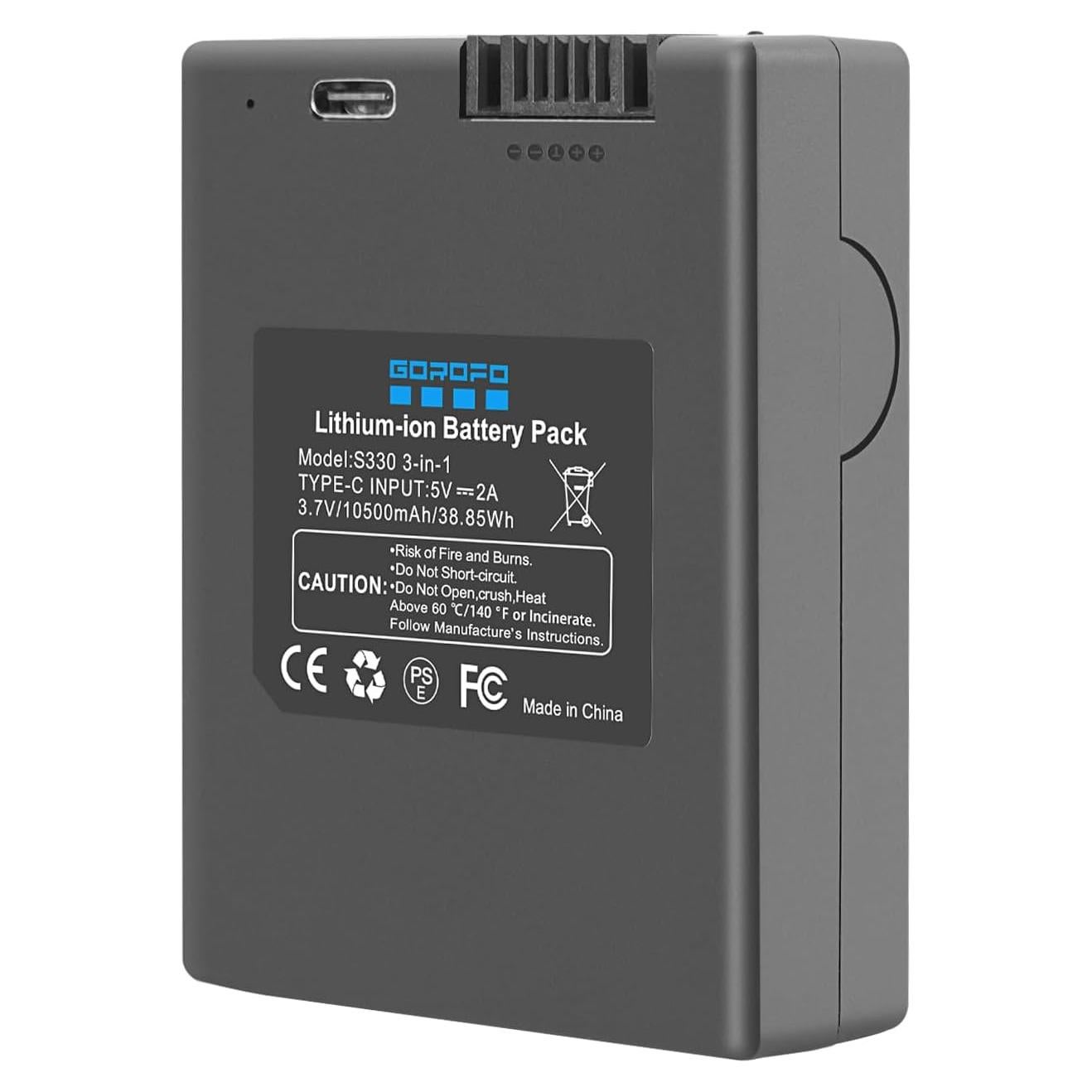 Batería Recargable GOROFO S330 para Cerraduras Inteligentes