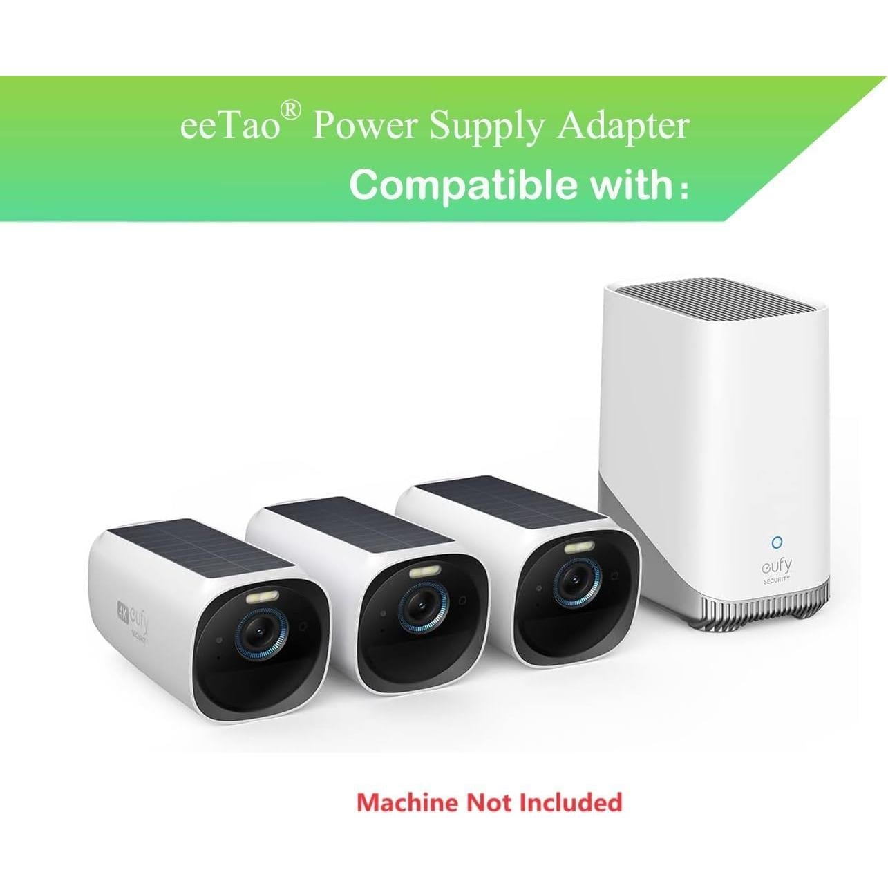 Cargador Adaptador 12V eeTao para eufy Security eufyCam 3