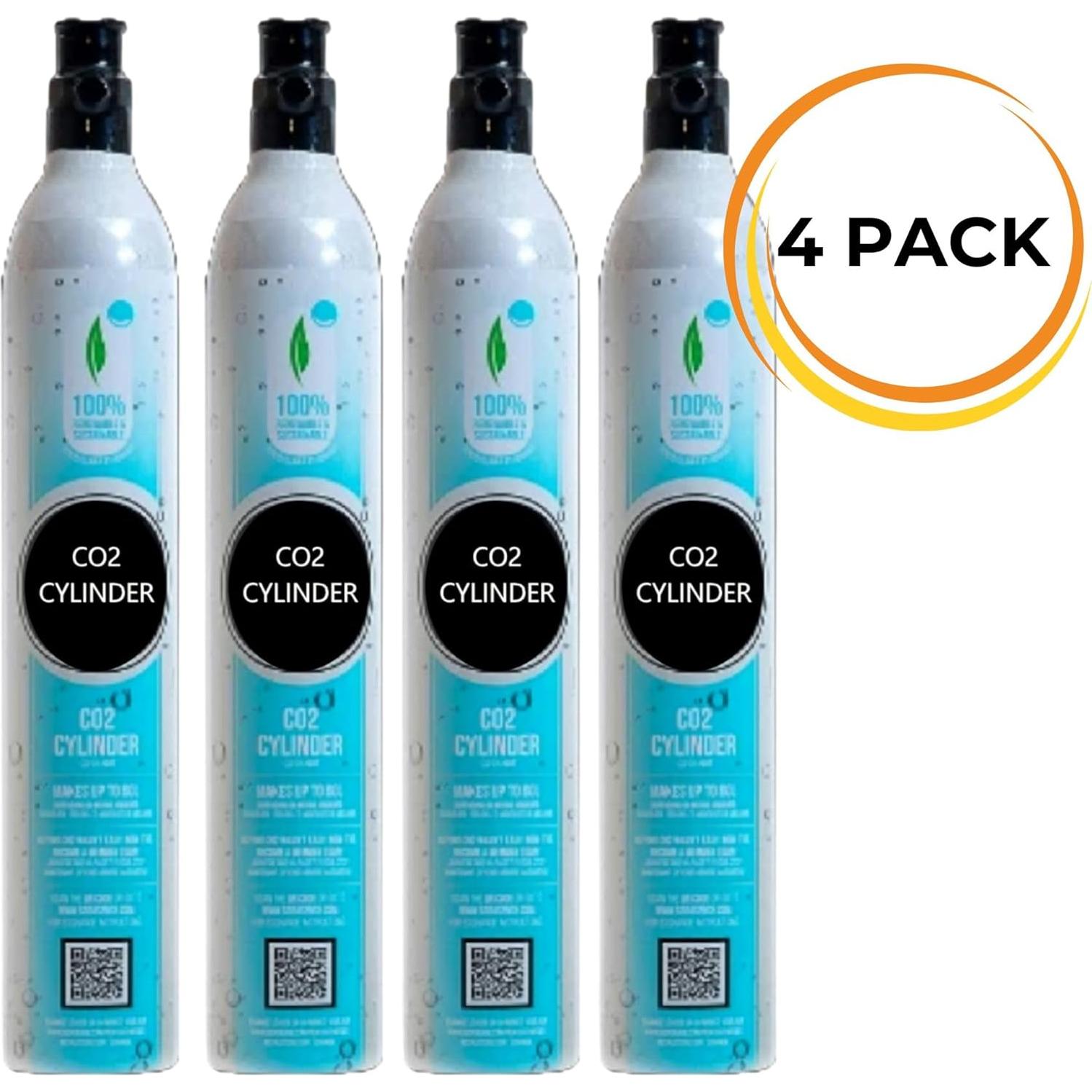 Recarga 4 Cartuchos CO2 60L FIZZIT para Fabricantes de Soda