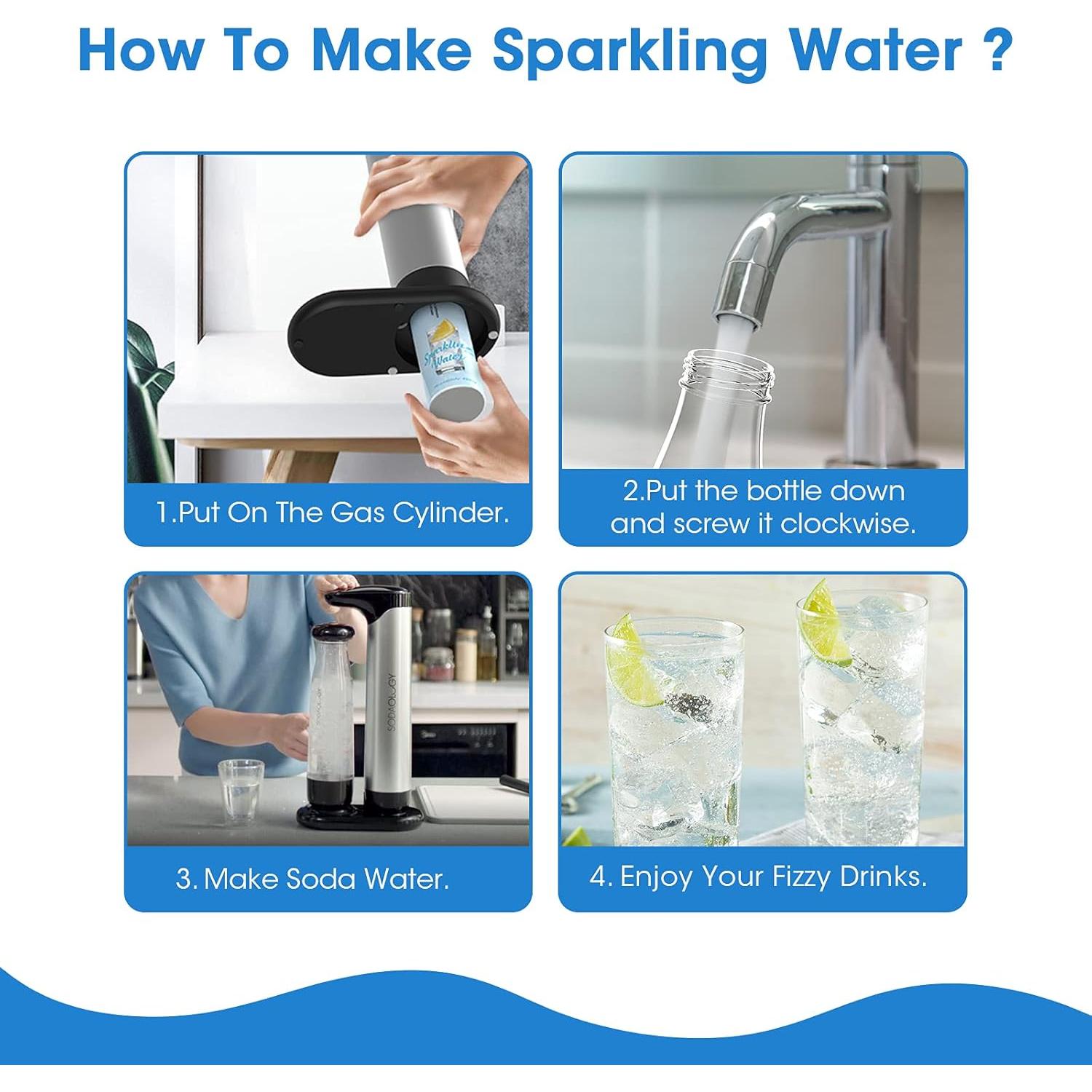 Carbonatador de CO2 Sodaology 60L para SodaStream - Manual