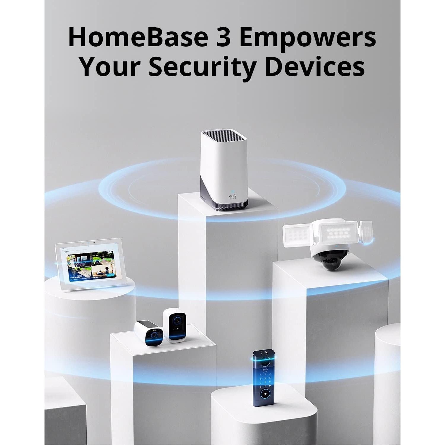 Sistema de Seguridad eufy HomeBase 3 + SoloCam S340 + Timbre E340