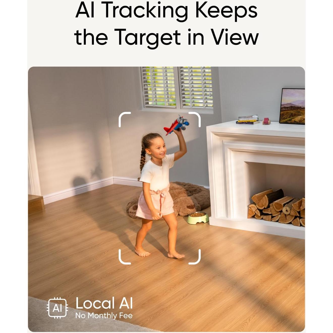 Cámara de Seguridad Interior Eufy S350 4K UHD Dual con Zoom 8x