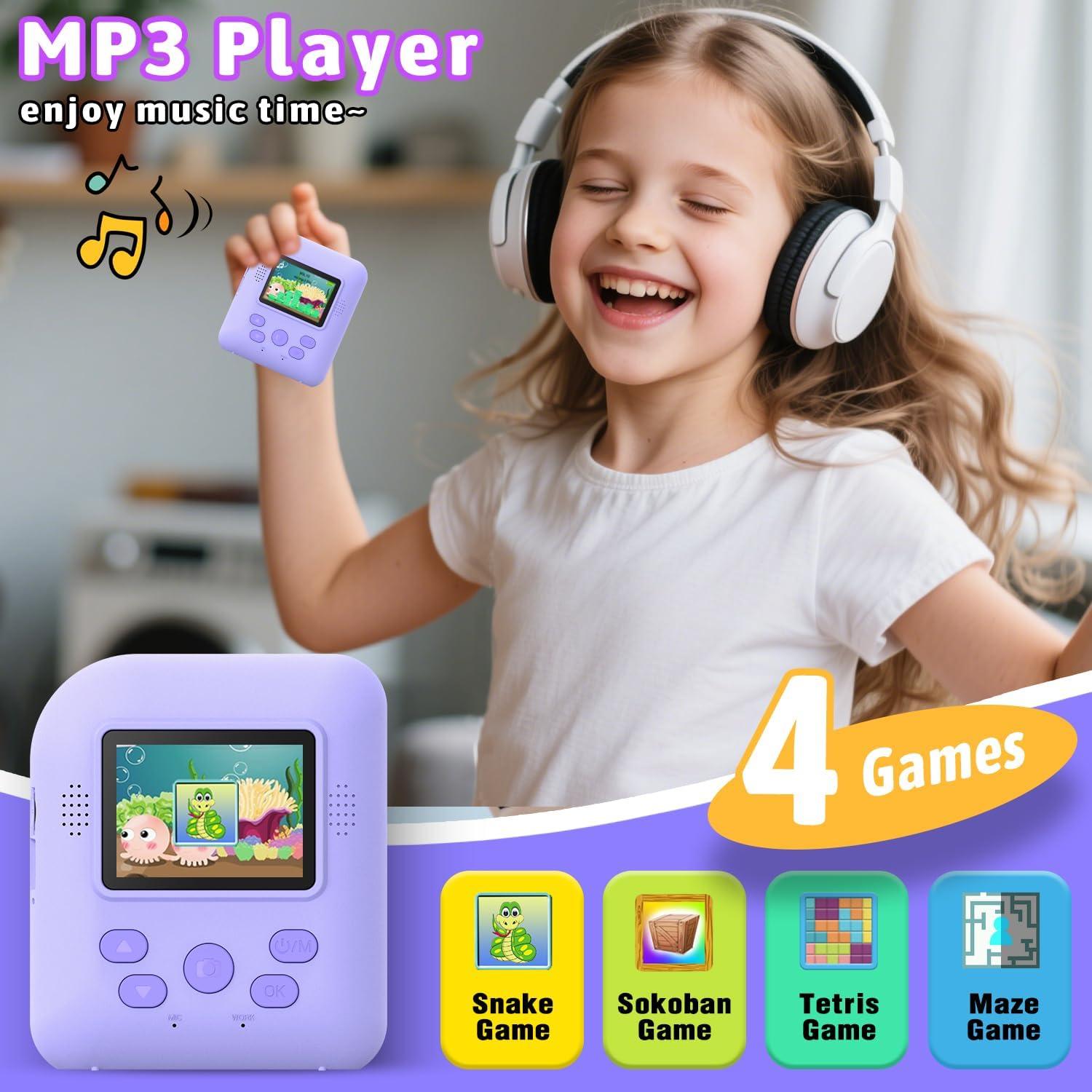 Cámara Instantánea Digital Okaloka 1080P HD para Niños 3-12 Años