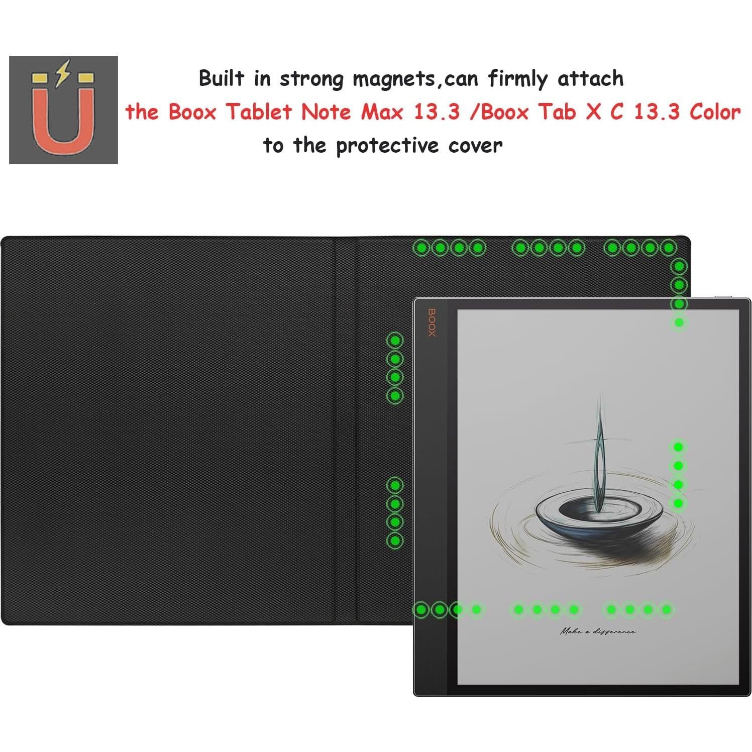 Funda Magnética para Boox Tab X C 13.3" y Note Max 2024 - Negro