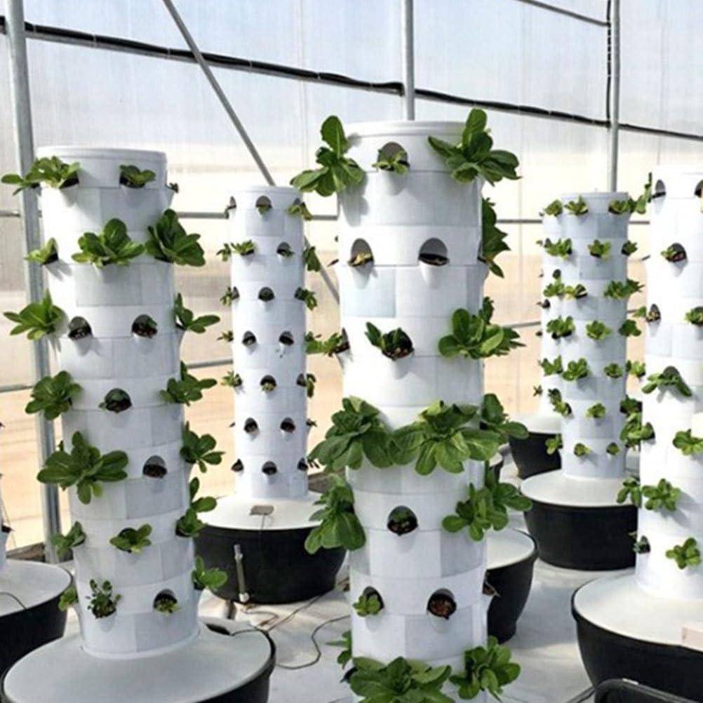 Set de Jardín Hidropónico Vertical FONDOTIN 12 Niveles 24 Tazas