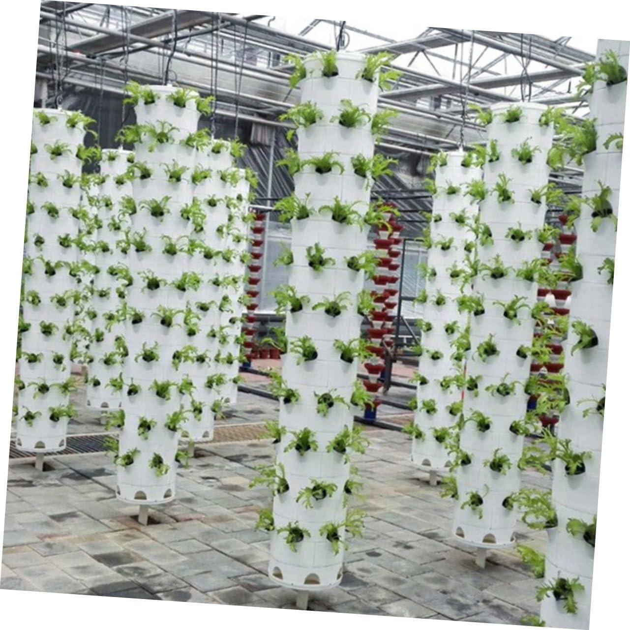 Set de Jardín Hidropónico Vertical FONDOTIN 12 Niveles 24 Tazas