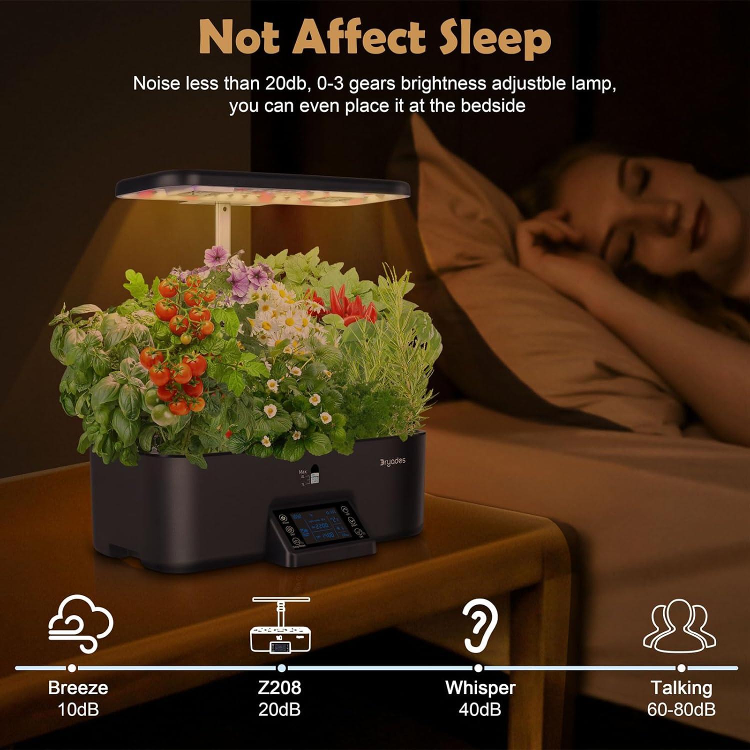 Sistema Hidropónico Interior DRYADES Z208 17 Cápsulas 8L Negro