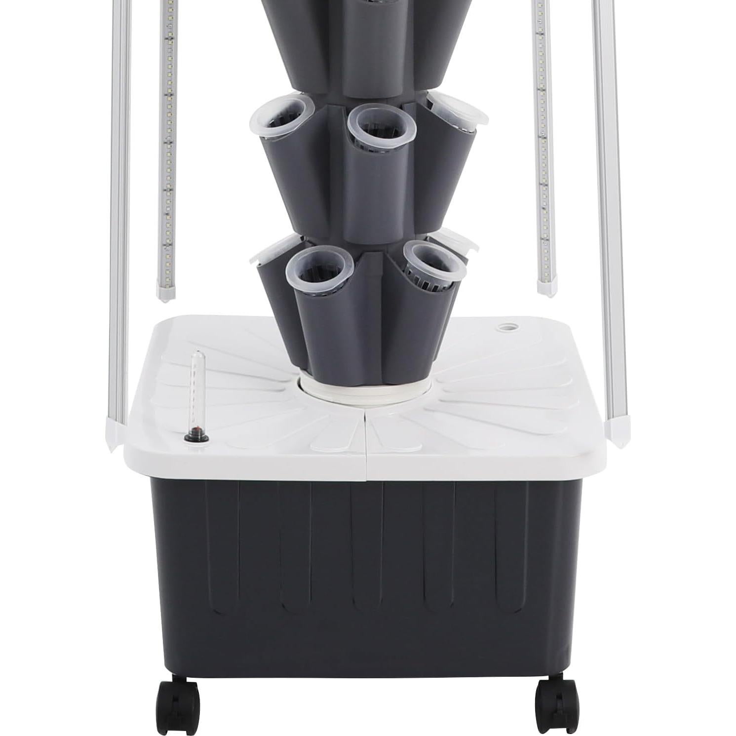 Kit de Cultivo Vertical Hidropónico ZONGFOW 8 Niveles 40 Agujeros