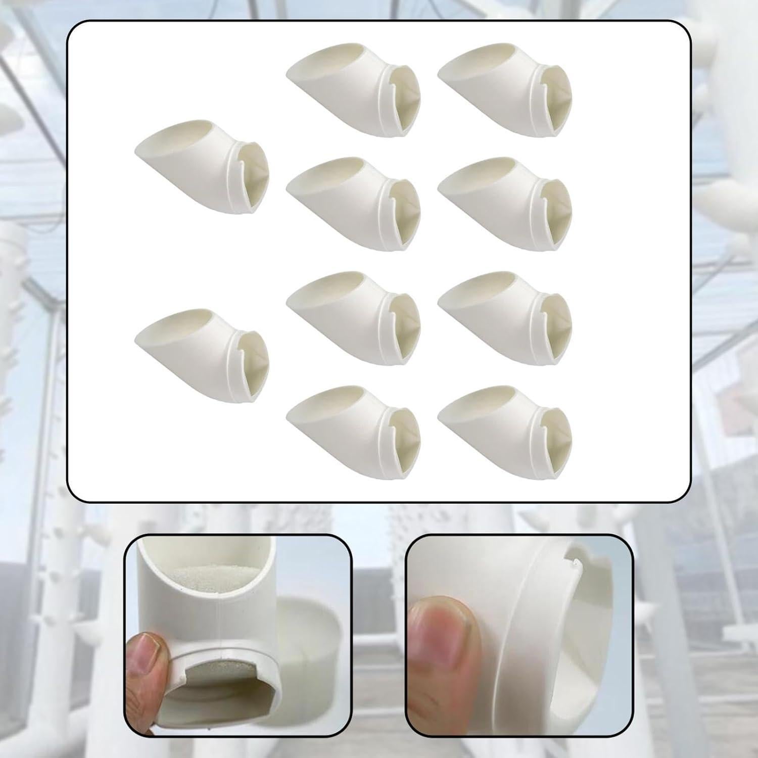 10 Macetas Hidropónicas para Cultivo Vertical de Verduras