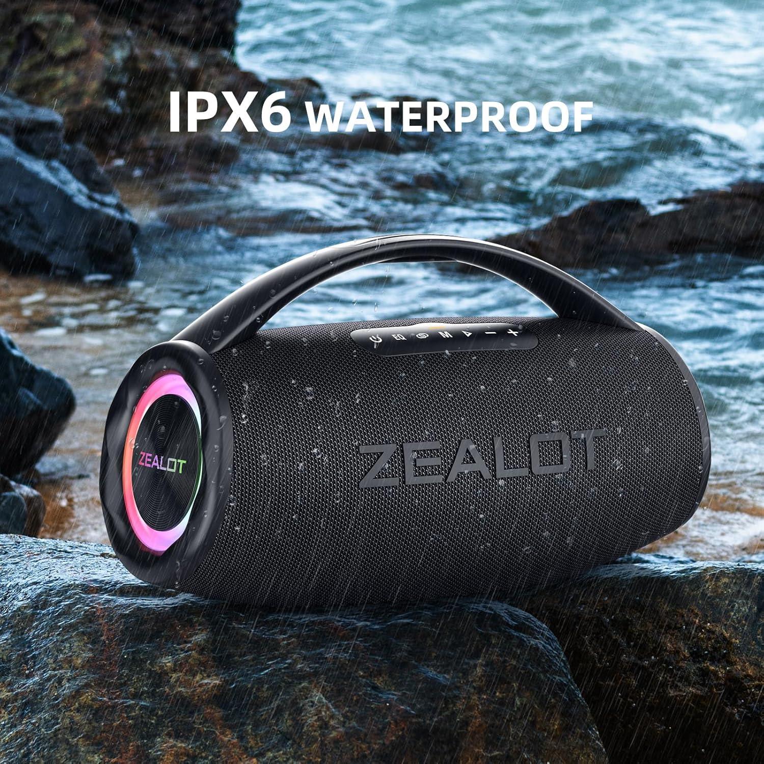 Altavoz Bluetooth ZEALOT S97 80W Impermeable IPX6 12H