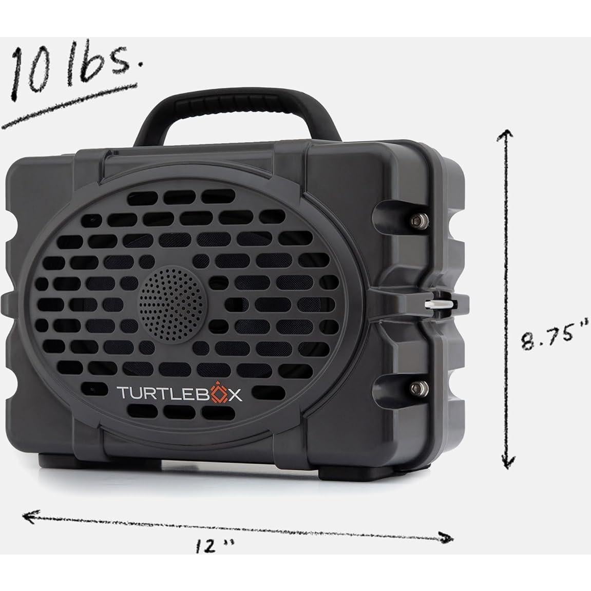 Altavoz Bluetooth Turtlebox Gen 3 Impermeable 120dB Gris/Azul