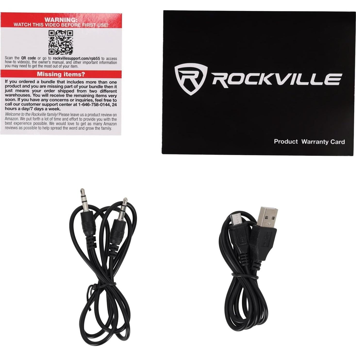 Altavoz Bluetooth Rockville RPB55 Portátil 20W RMS 16h Batería