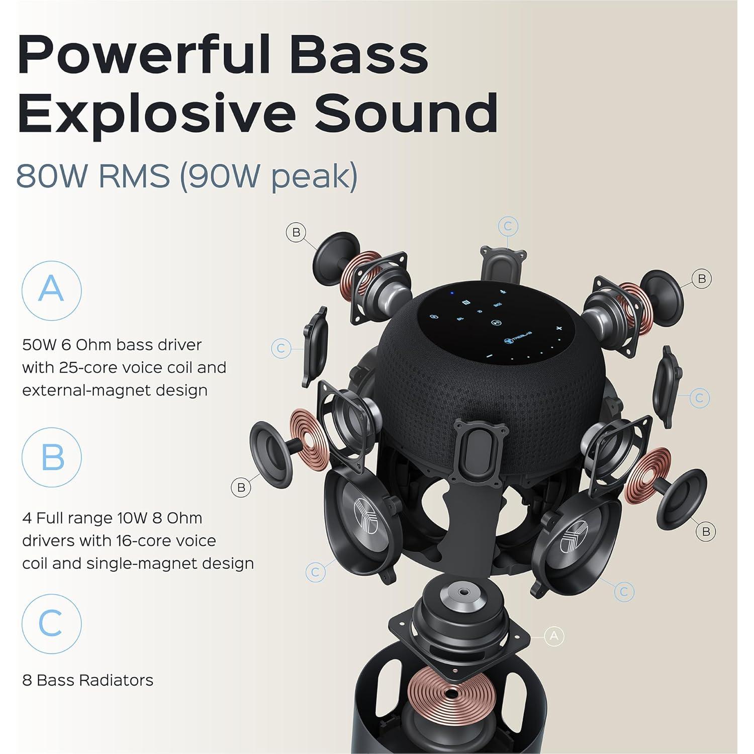 Altavoz Bluetooth TREBLAB HD-360 Pro 90W Impermeable 22H