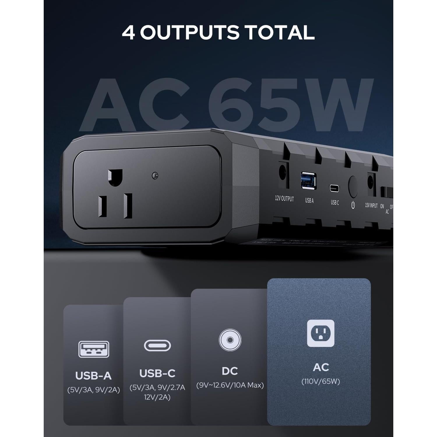 Banco de Energía Portátil Apowking 88.8Wh 24000mAh 65W