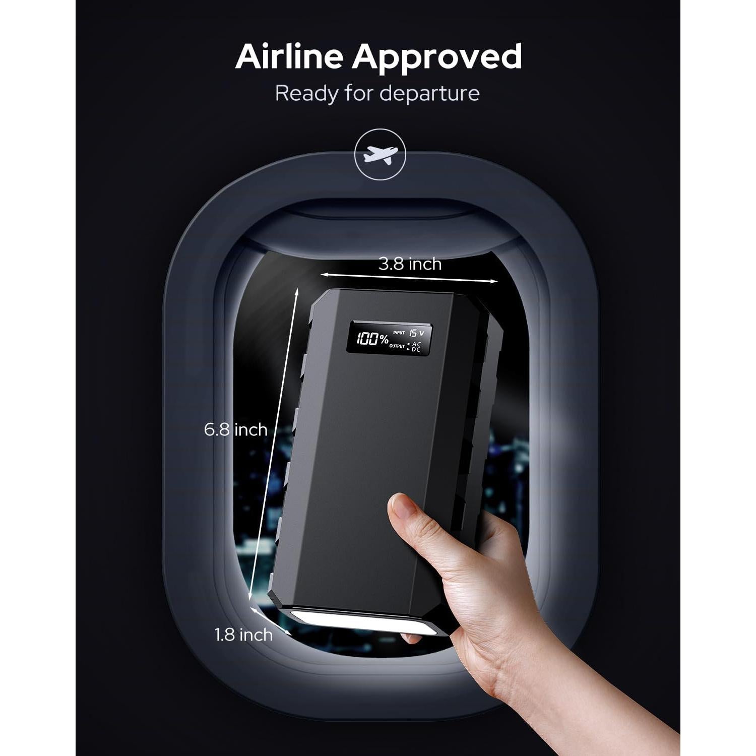 Banco de Energía Portátil Apowking 88.8Wh 24000mAh 65W