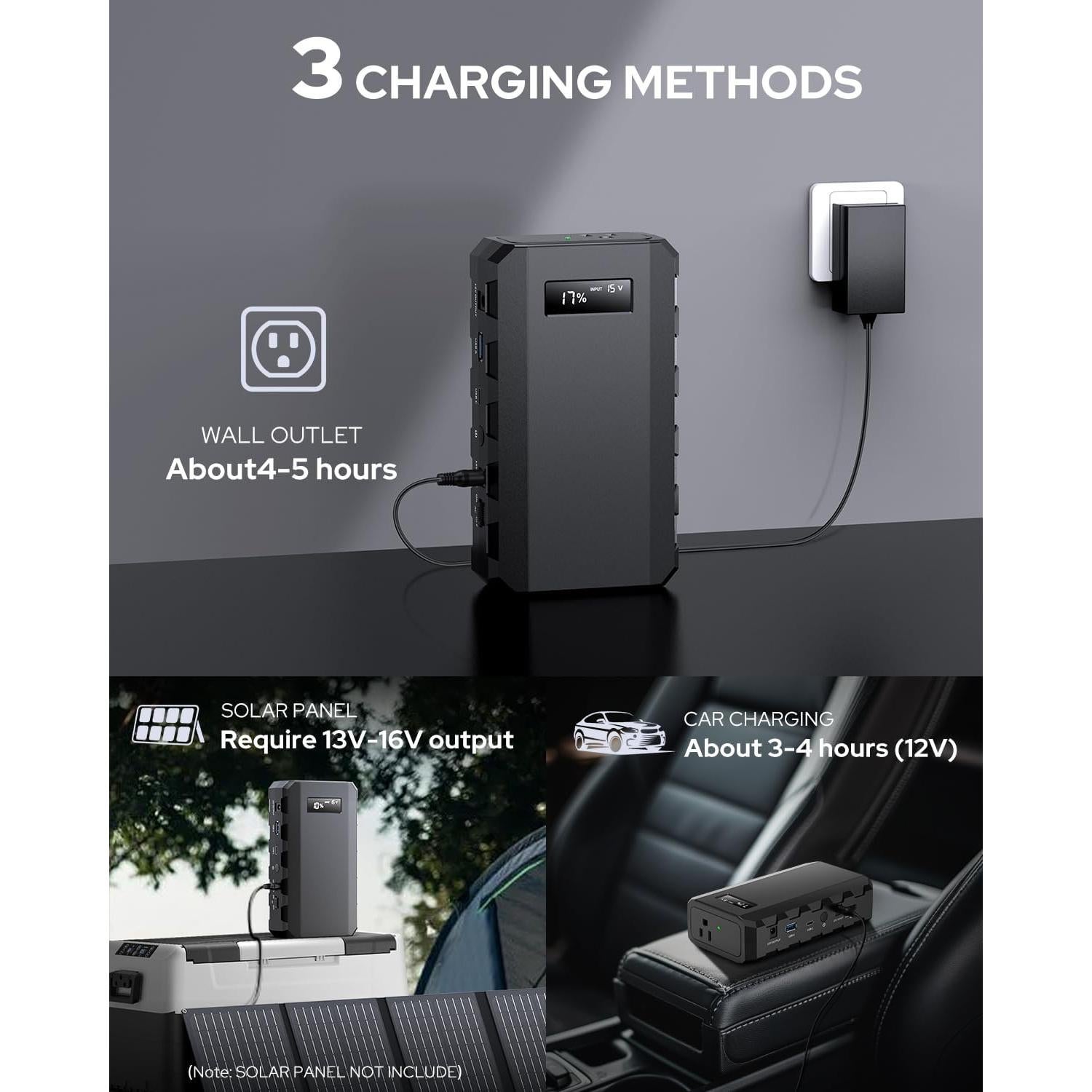 Banco de Energía Portátil Apowking 88.8Wh 24000mAh 65W