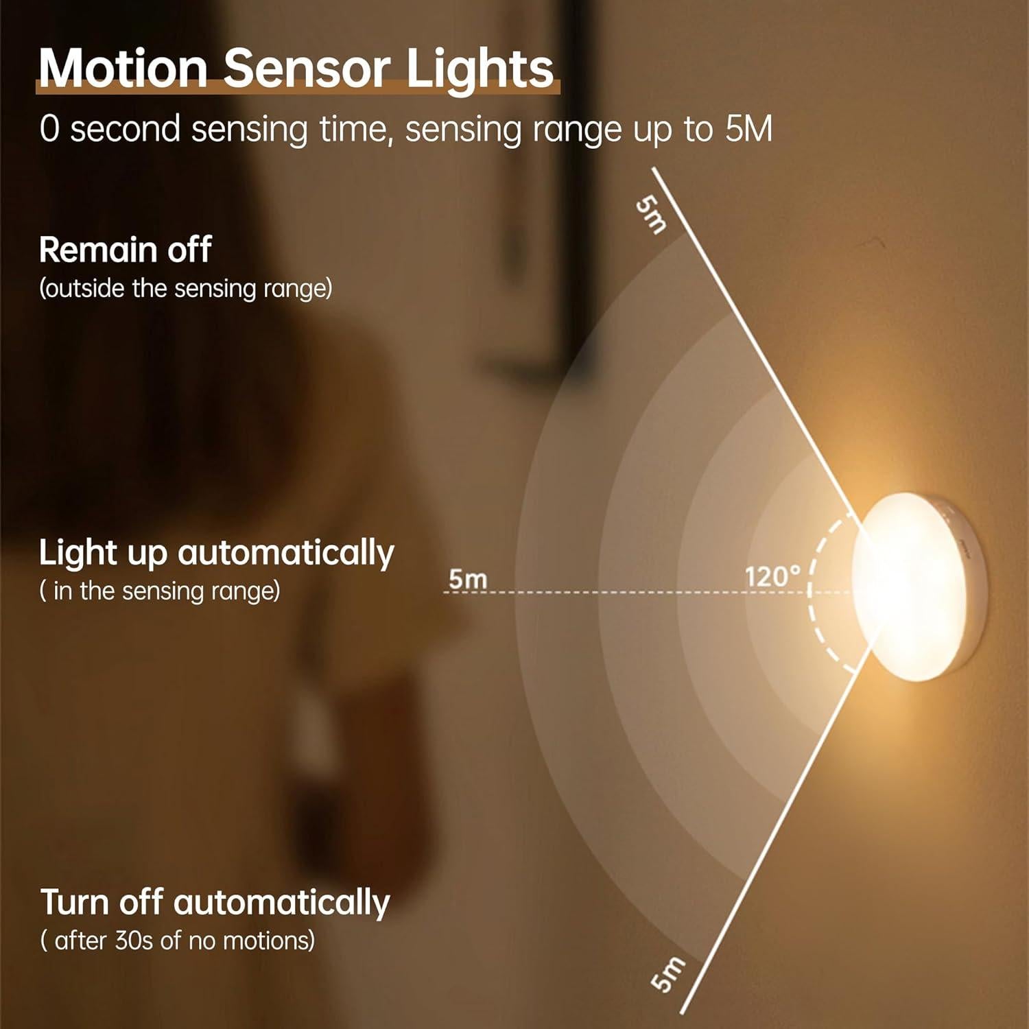 Luces Puck RGB Recargables Homelist NL4 - Paquete de 6