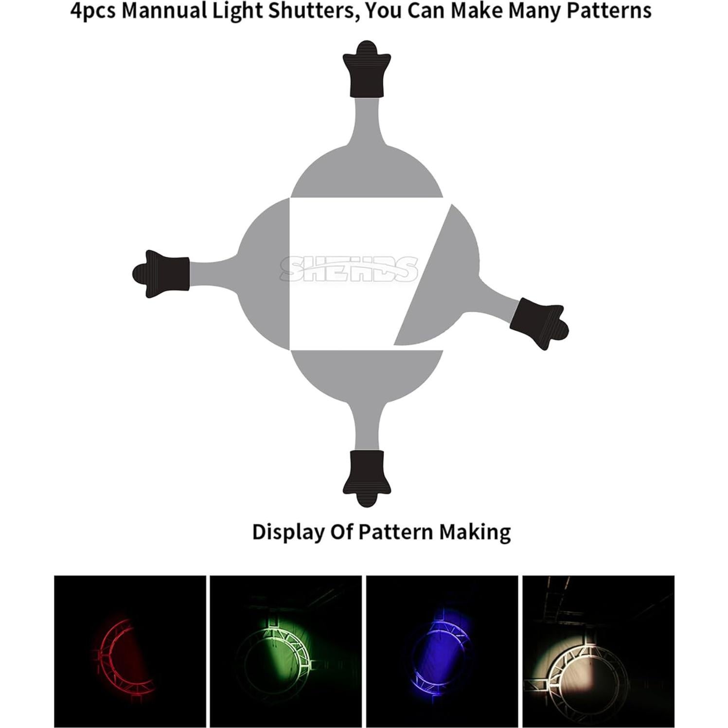 Foco LED de Escenario SHEHDS 250W Blanco Frío/Cálido 17°