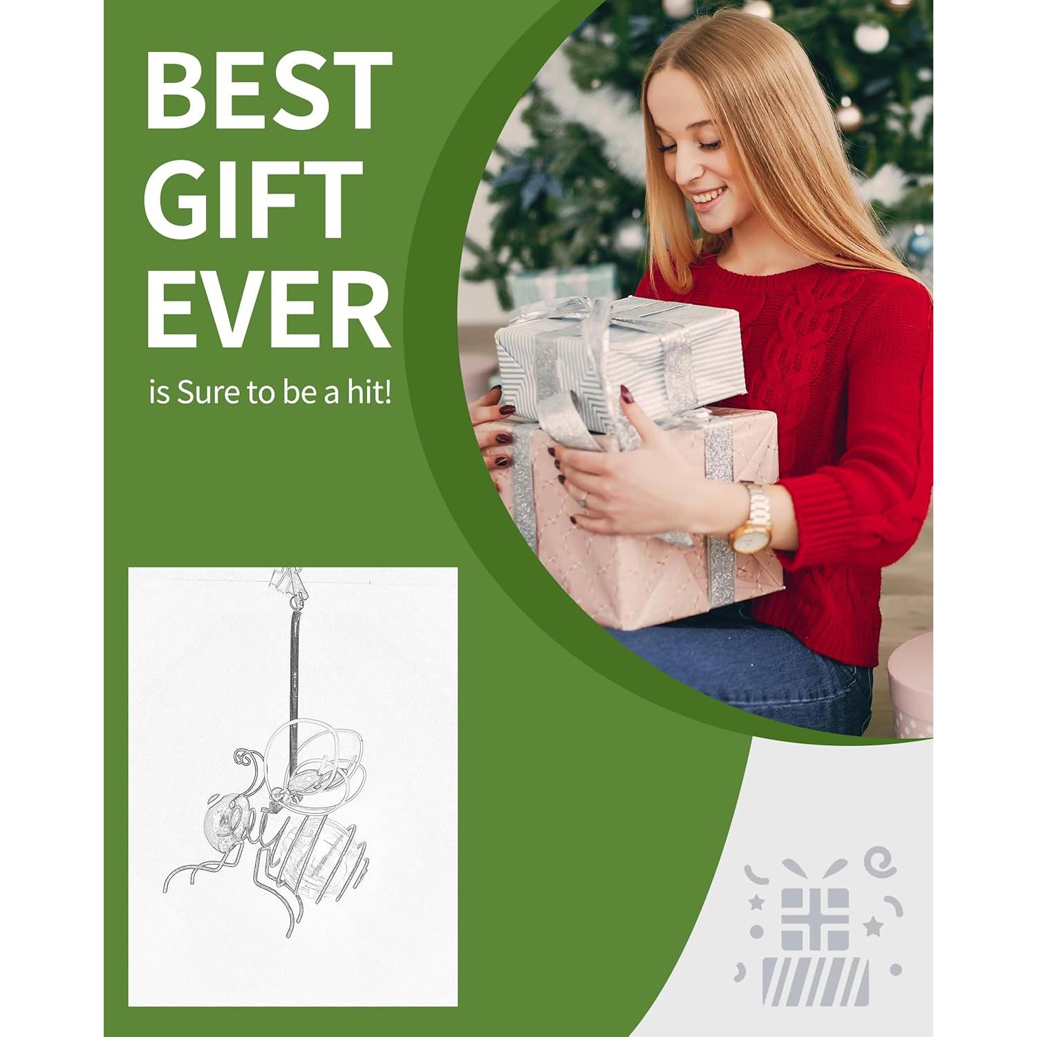 Luz Solar Colgante Abeja iEstatua - LED Amarillo para Jardín