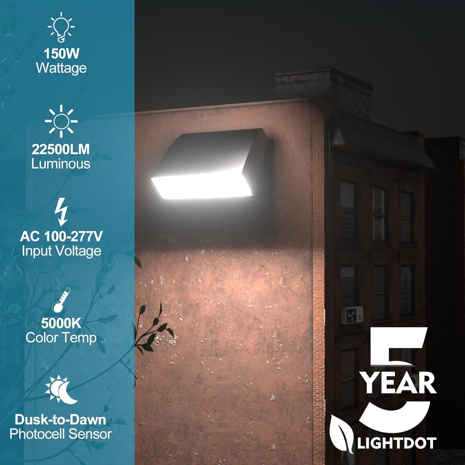 Luz de Pared LED Lightdot 150W 22500LM IP65 Ajustable