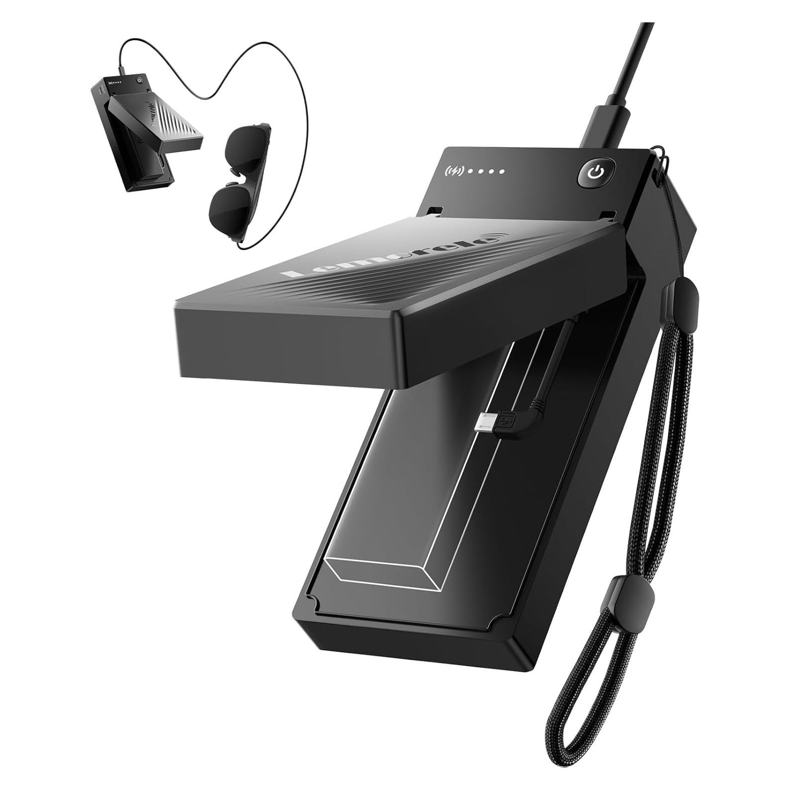 Adaptador HDMI a USB-C Lemorele HD200 4K 60Hz con Batería 5000mAh