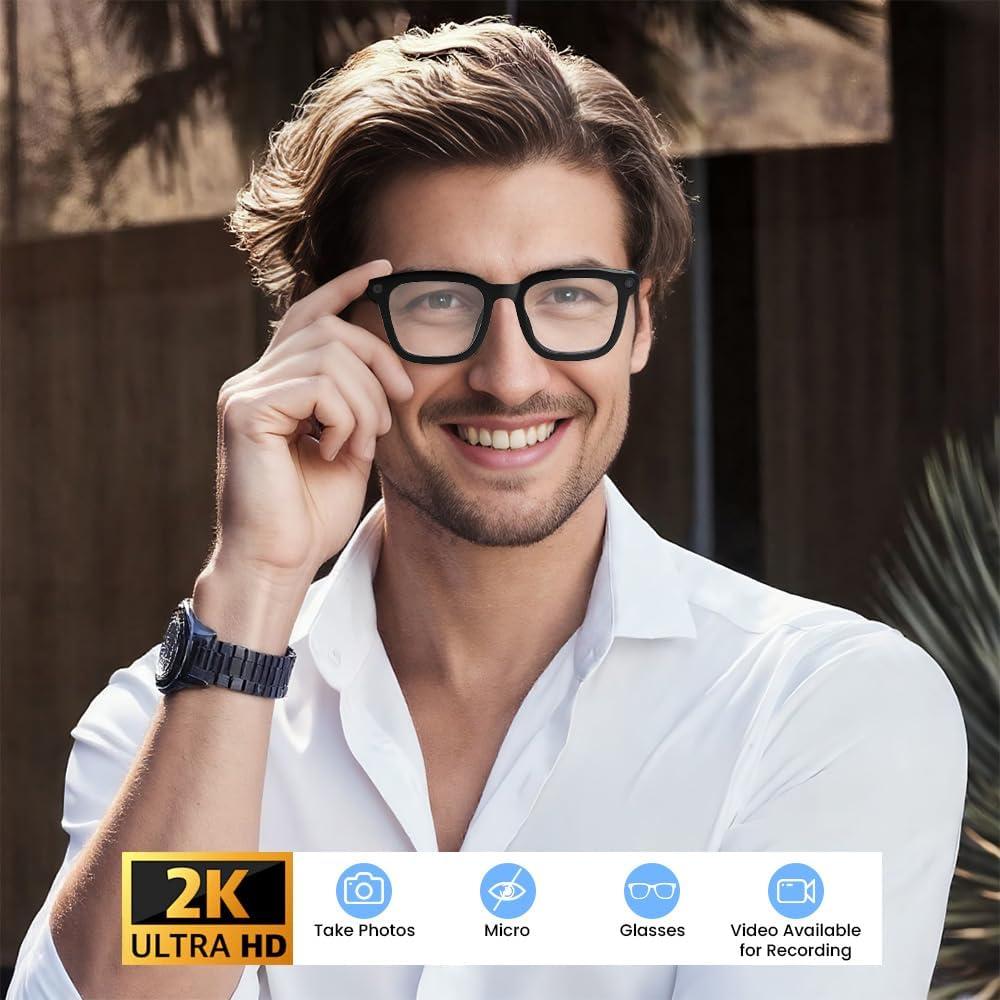 Gafas Inteligentes Ai Faifxo con Cámara 2K Bluetooth UV400