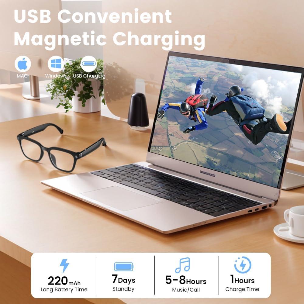 Gafas Inteligentes Ai Faifxo con Cámara 2K Bluetooth UV400