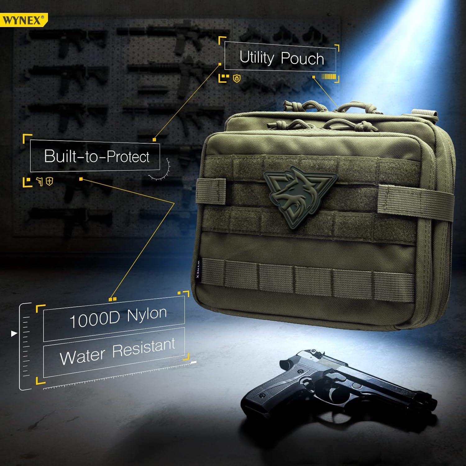 Bolsa Administrativa Táctica WYNEX Grande Nylon 1000D Verde