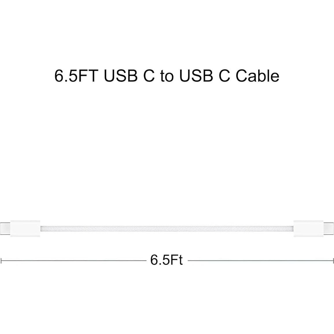 Cargador Rápido 20W USB-C CYQAPC con Cable 2m para iPhone y iPad