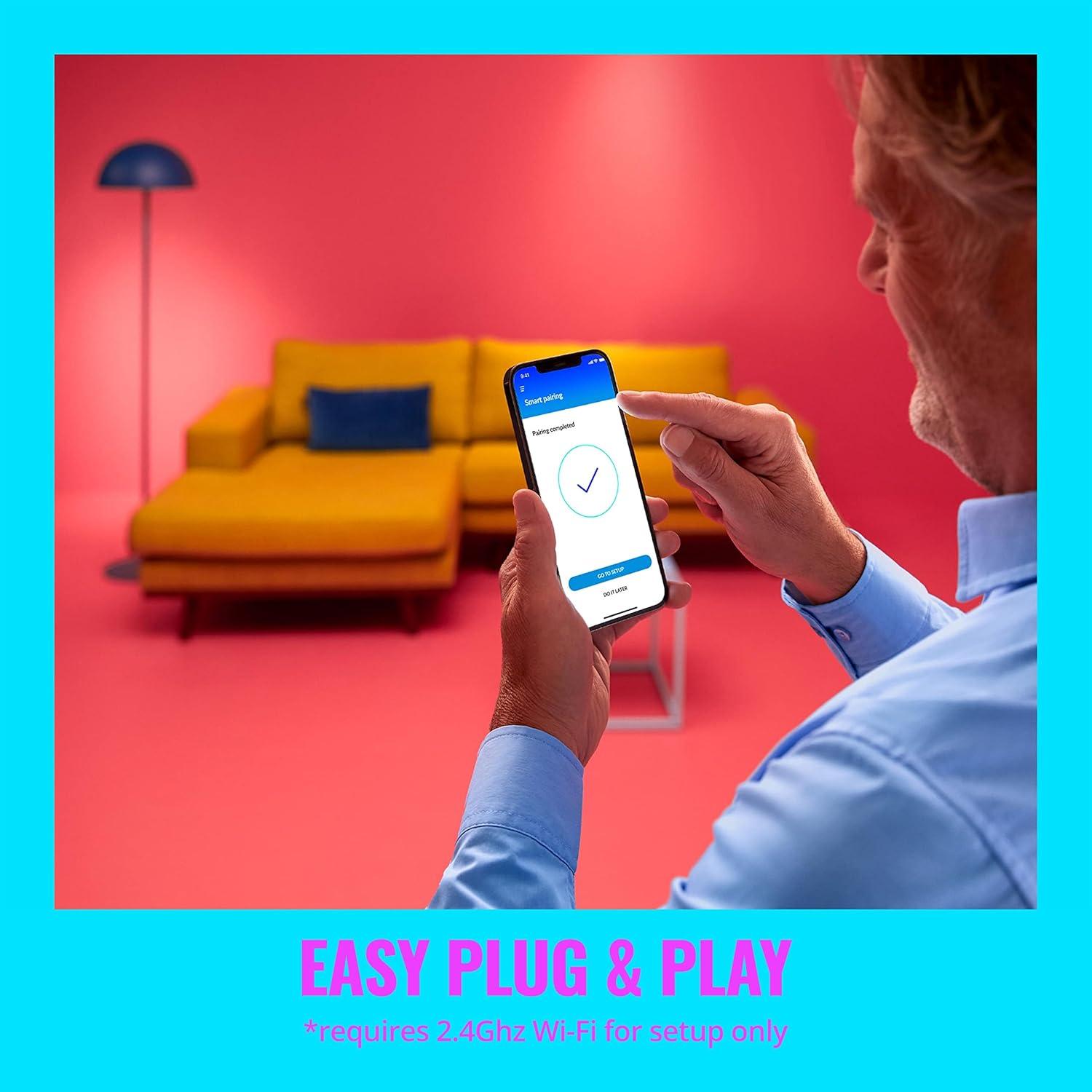 Lámpara de Suelo WiZ Conectada LED Regulable 8W Multicolor