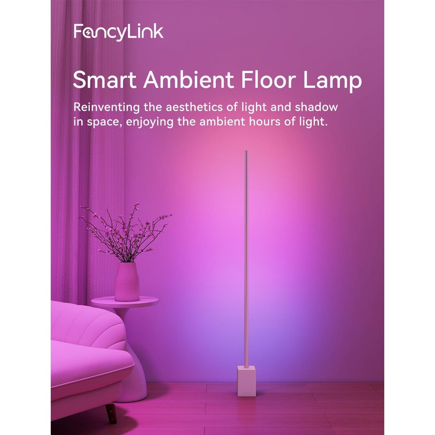 Lámpara de Suelo Inteligente Fancylink RGBCW 1500lm 42.8cm