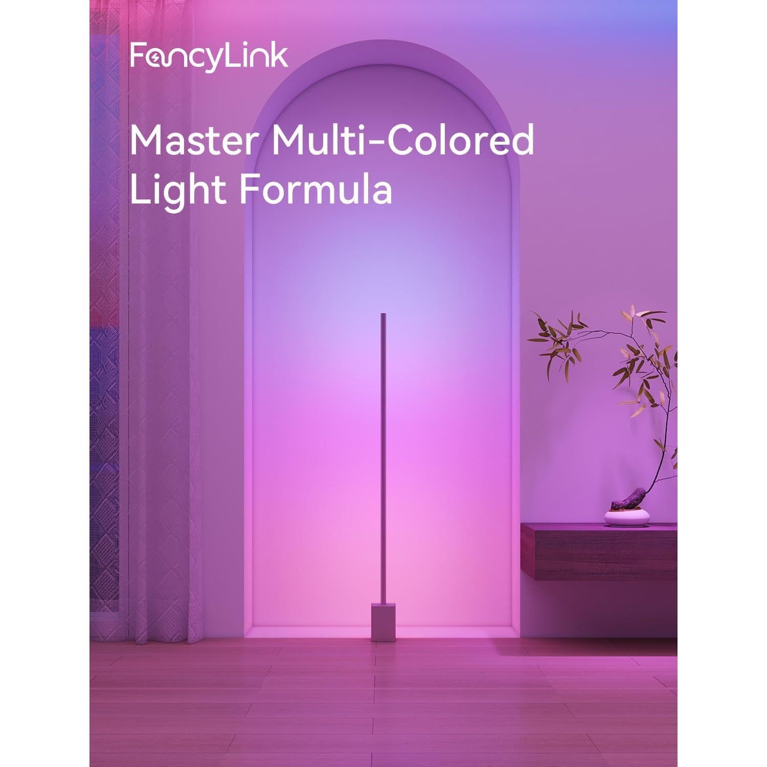 Lámpara de Suelo Inteligente Fancylink RGBCW 1500lm 42.8cm