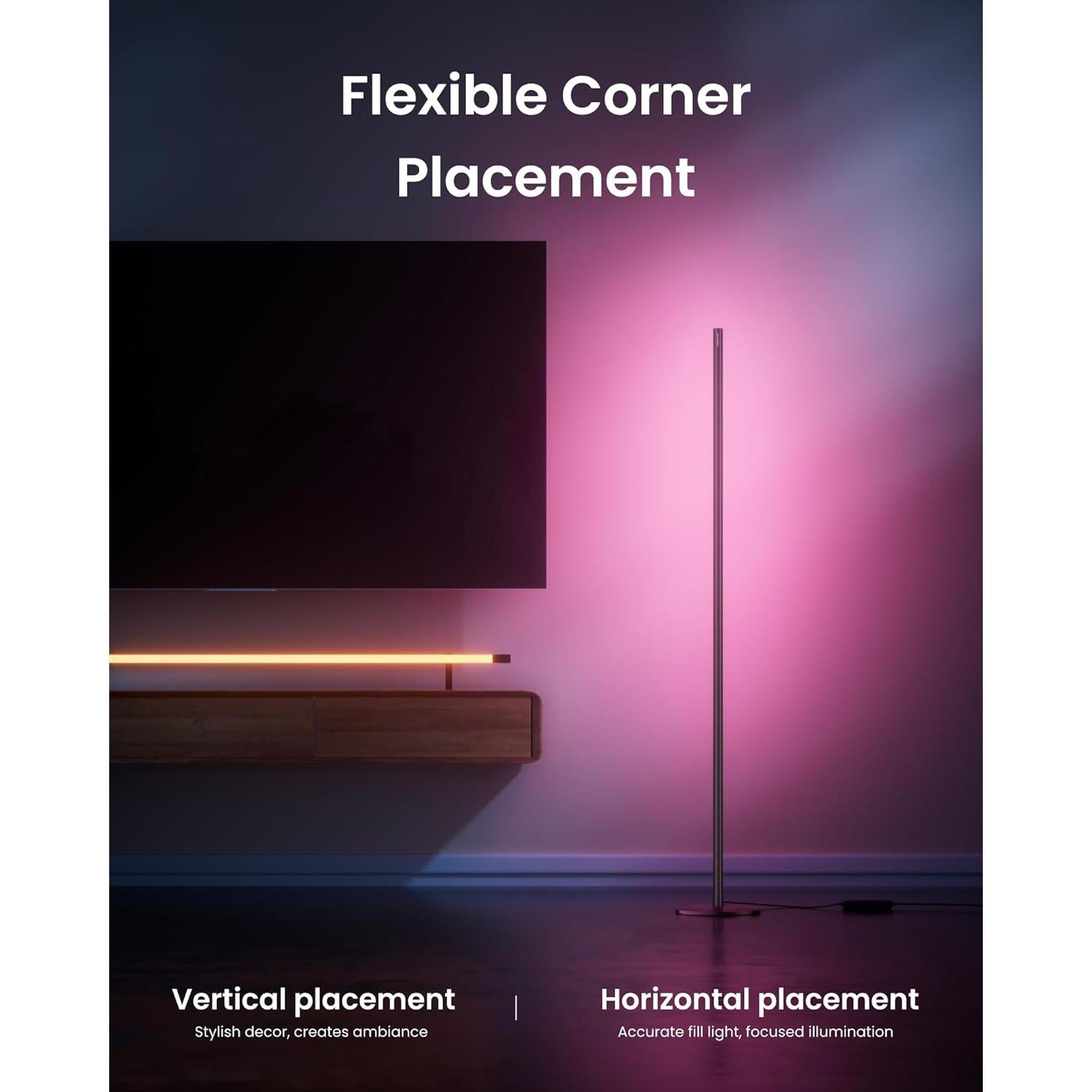 Lámpara de Pie SwitchBot RGBW, 1200lm, Compatible con Matter