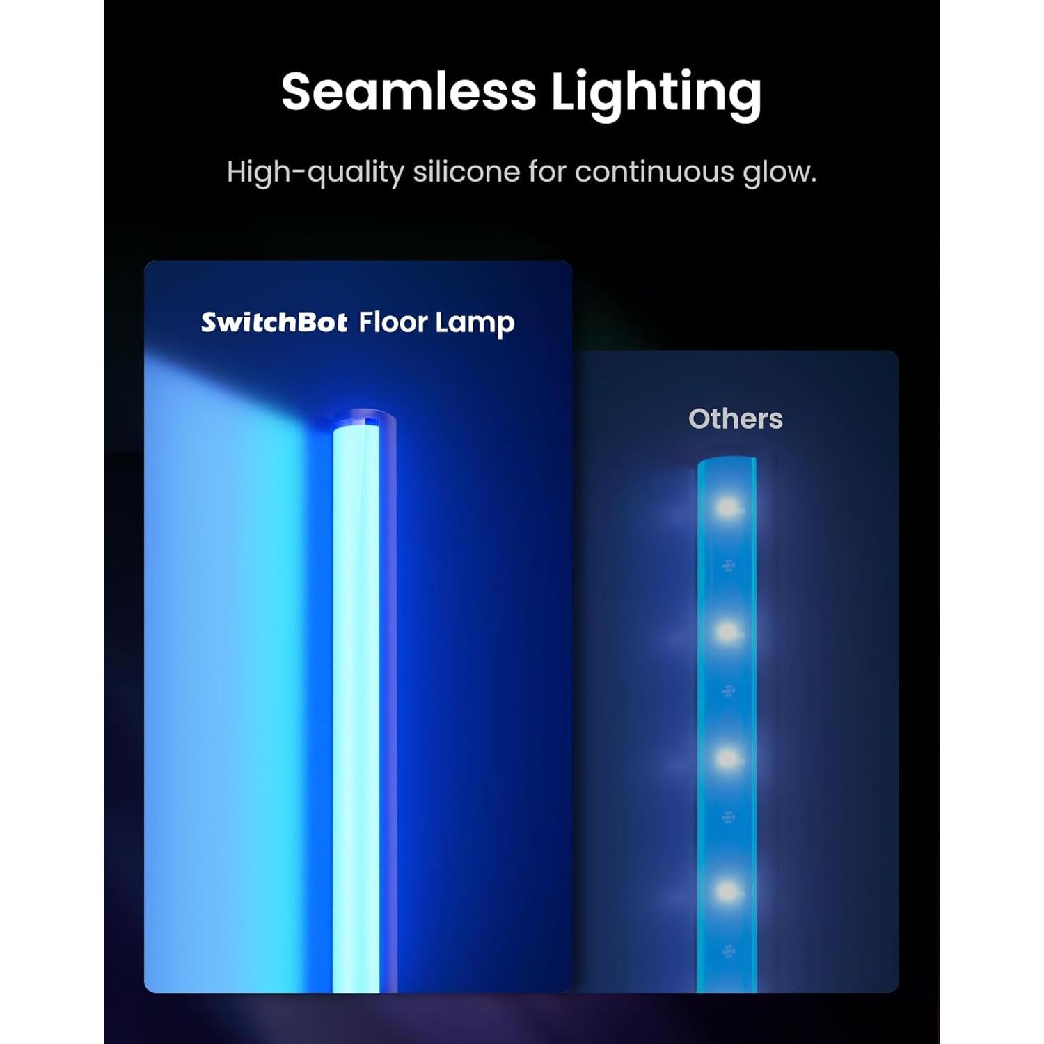 Lámpara de Pie SwitchBot RGBW, 1200lm, Compatible con Matter