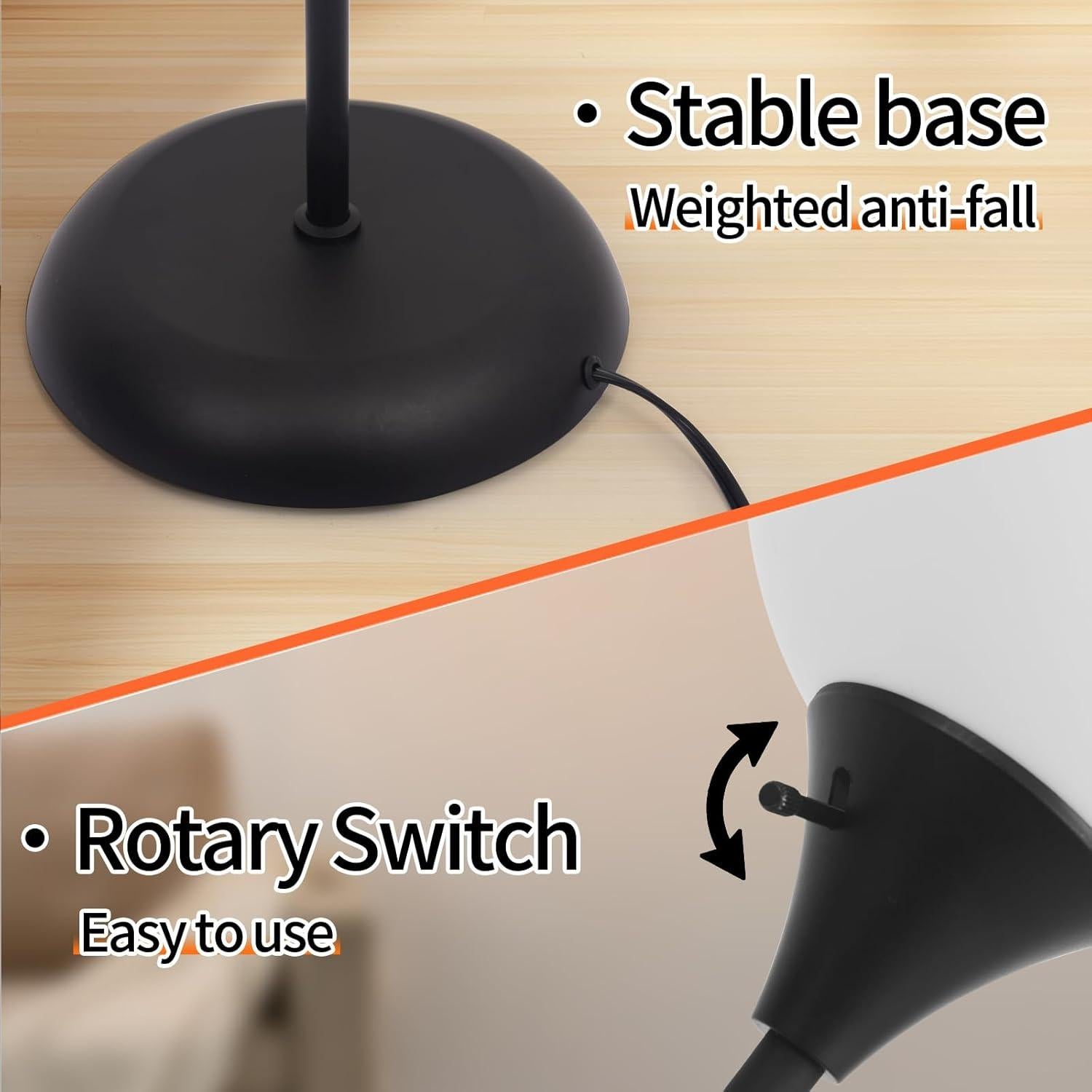 Lámpara de Pie GDRKNP Ajustable con Control Remoto 9W