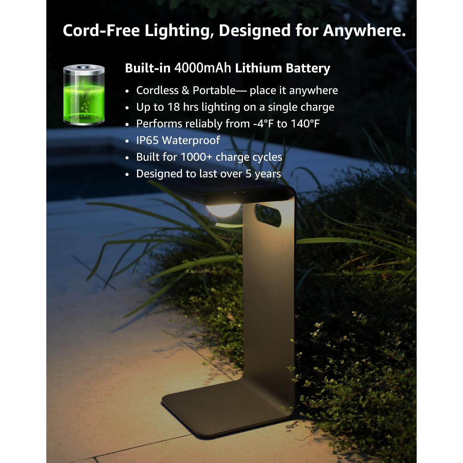 Lámpara de Piso Solar SkyeSong Lumo XL 4000mAh IP65