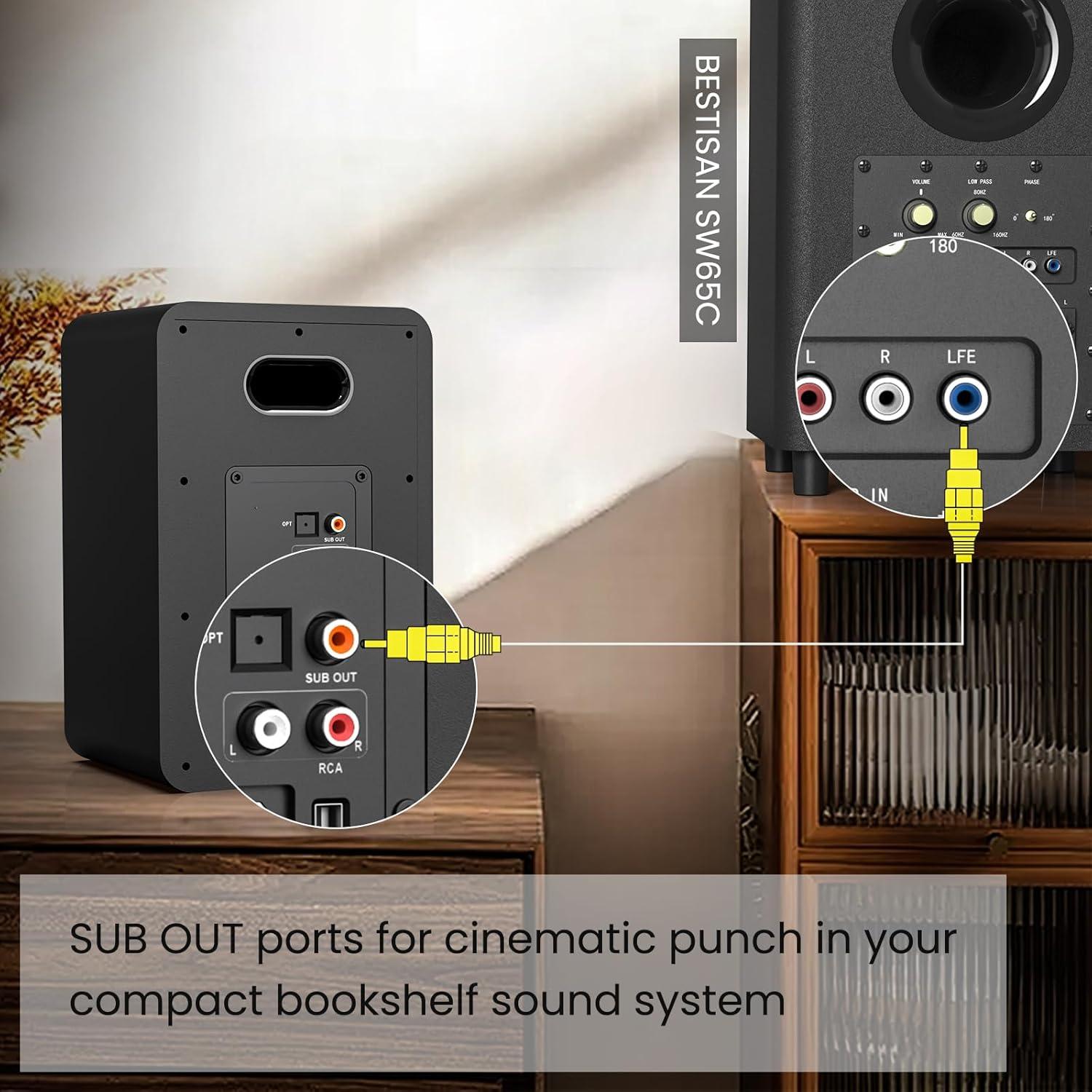 Altavoces Estantería Bluetooth BESTISAN SR15 4.87 kg 2.0