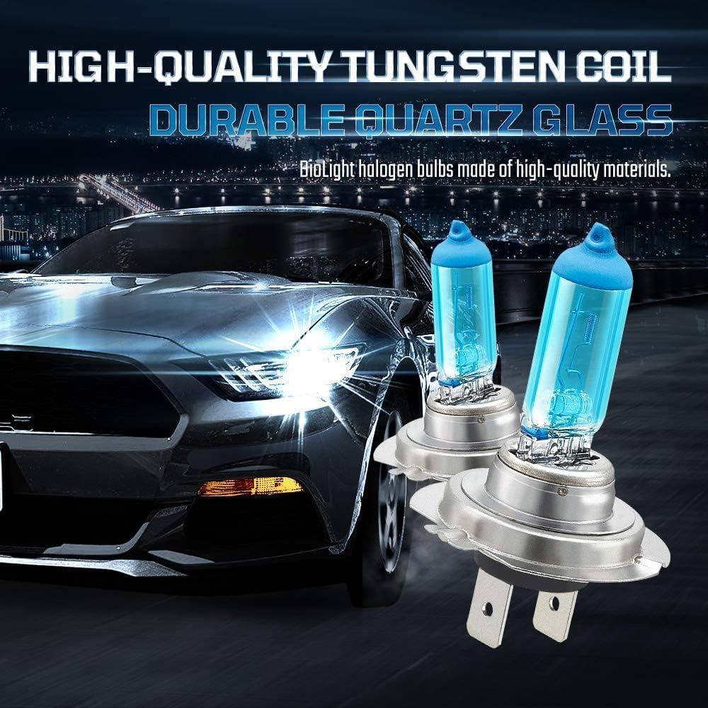 Bombillas H7 Halógenas BIOLIGHT KM Super White Plus 6000K - 2 Pzas
