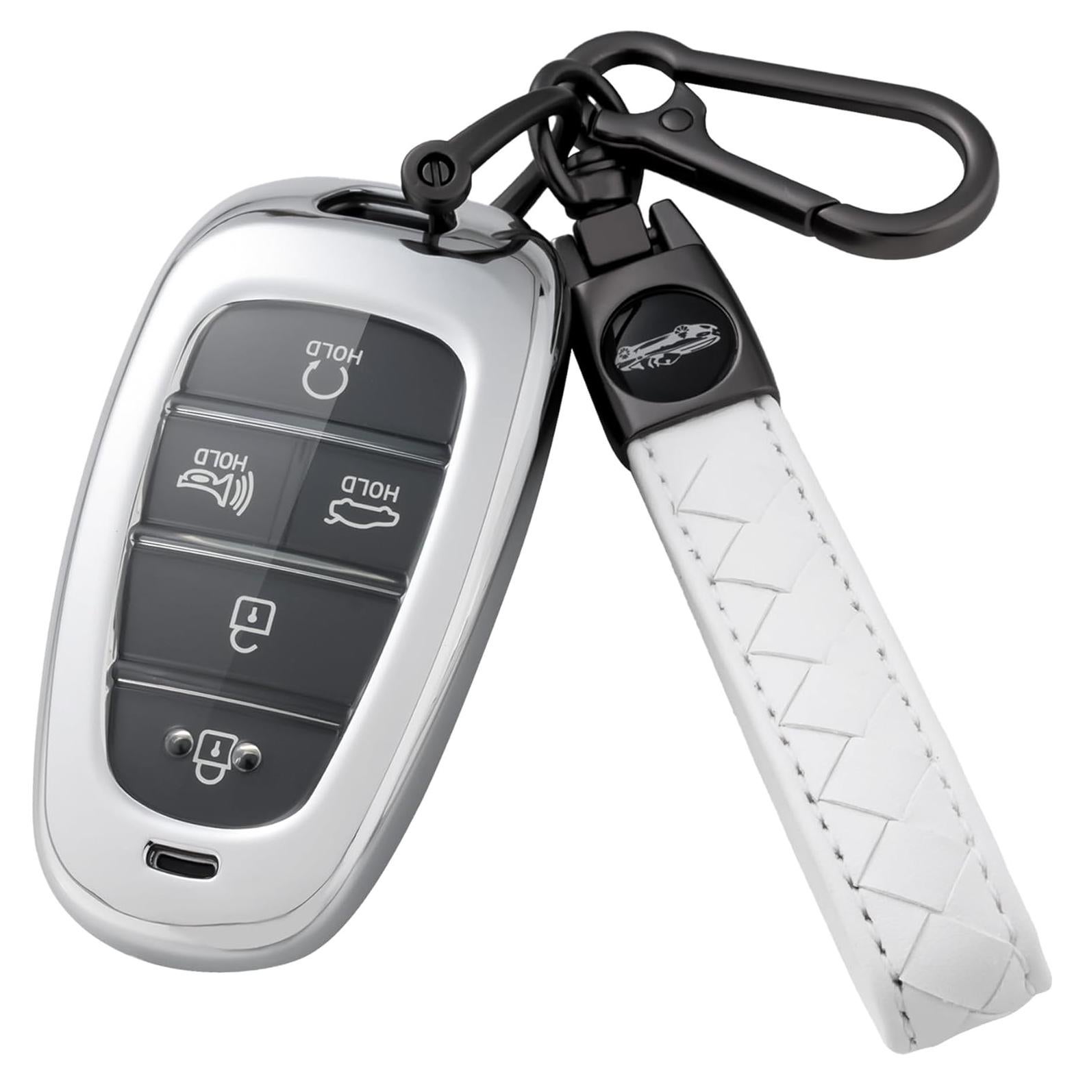 Funda de Llave Hyundai Flensent TPU Plata 2022-2025