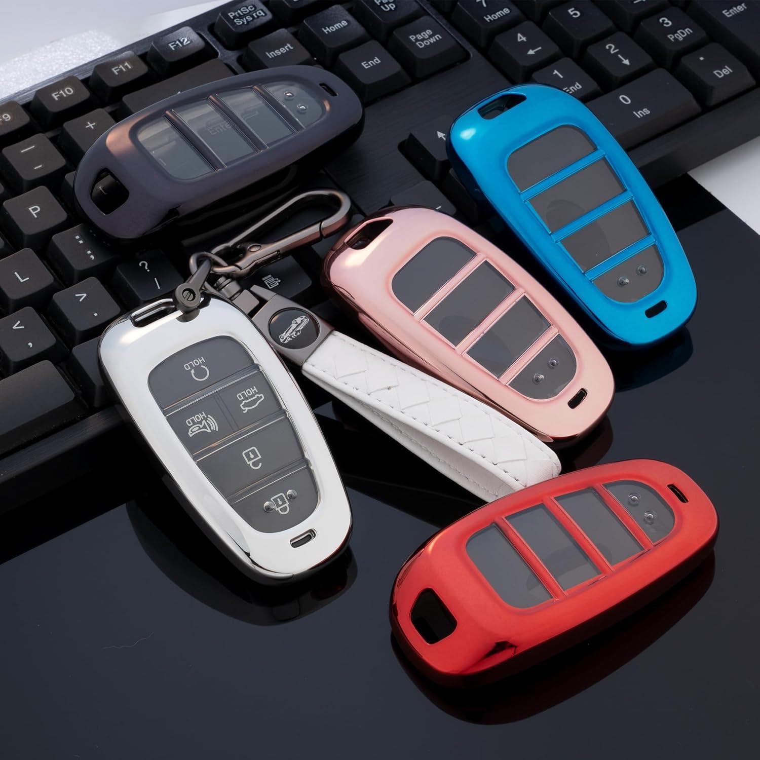 Funda de Llave Hyundai Flensent TPU Plata 2022-2025