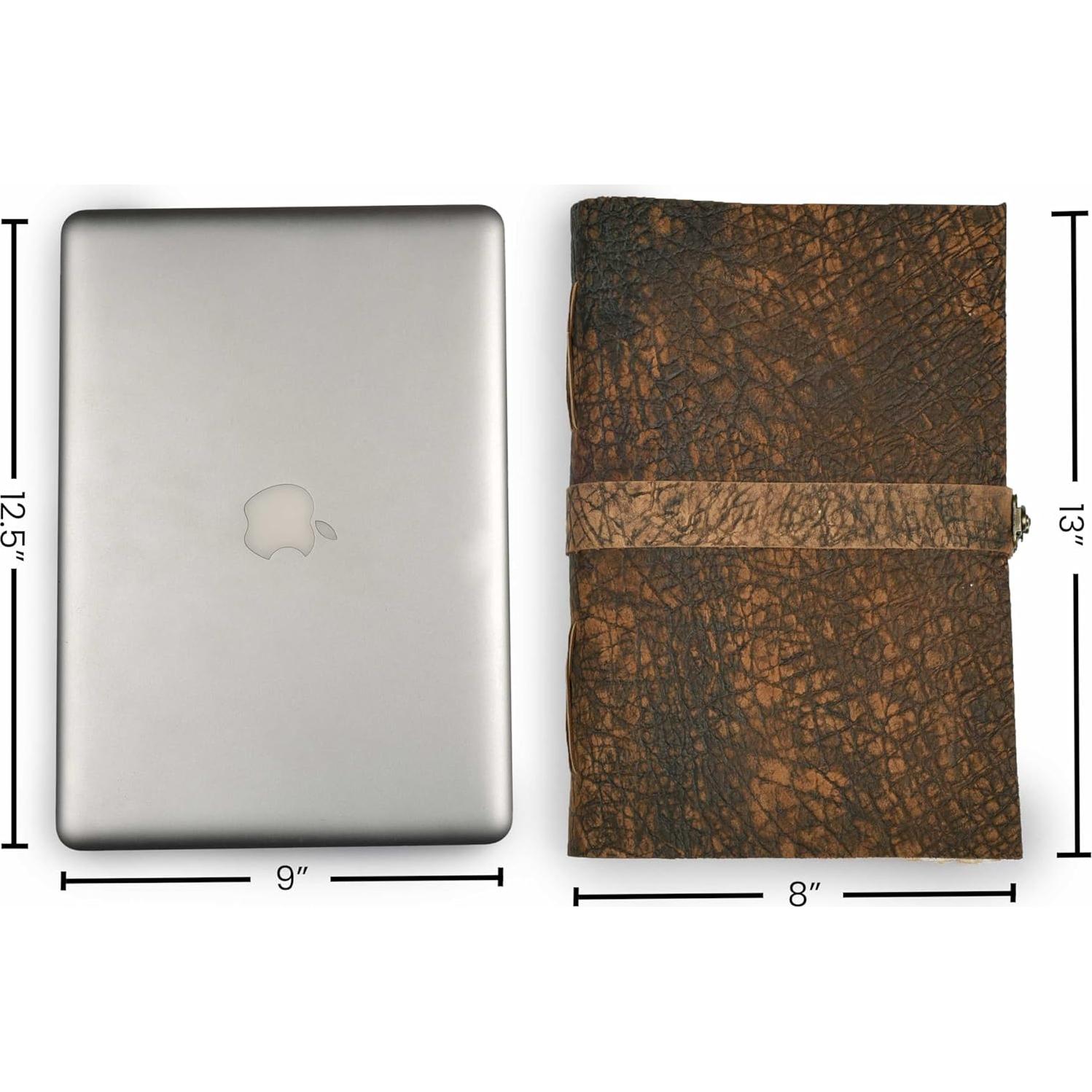 Diario Vintage de Cuero Leather Village 33x20 cm - 200 Páginas