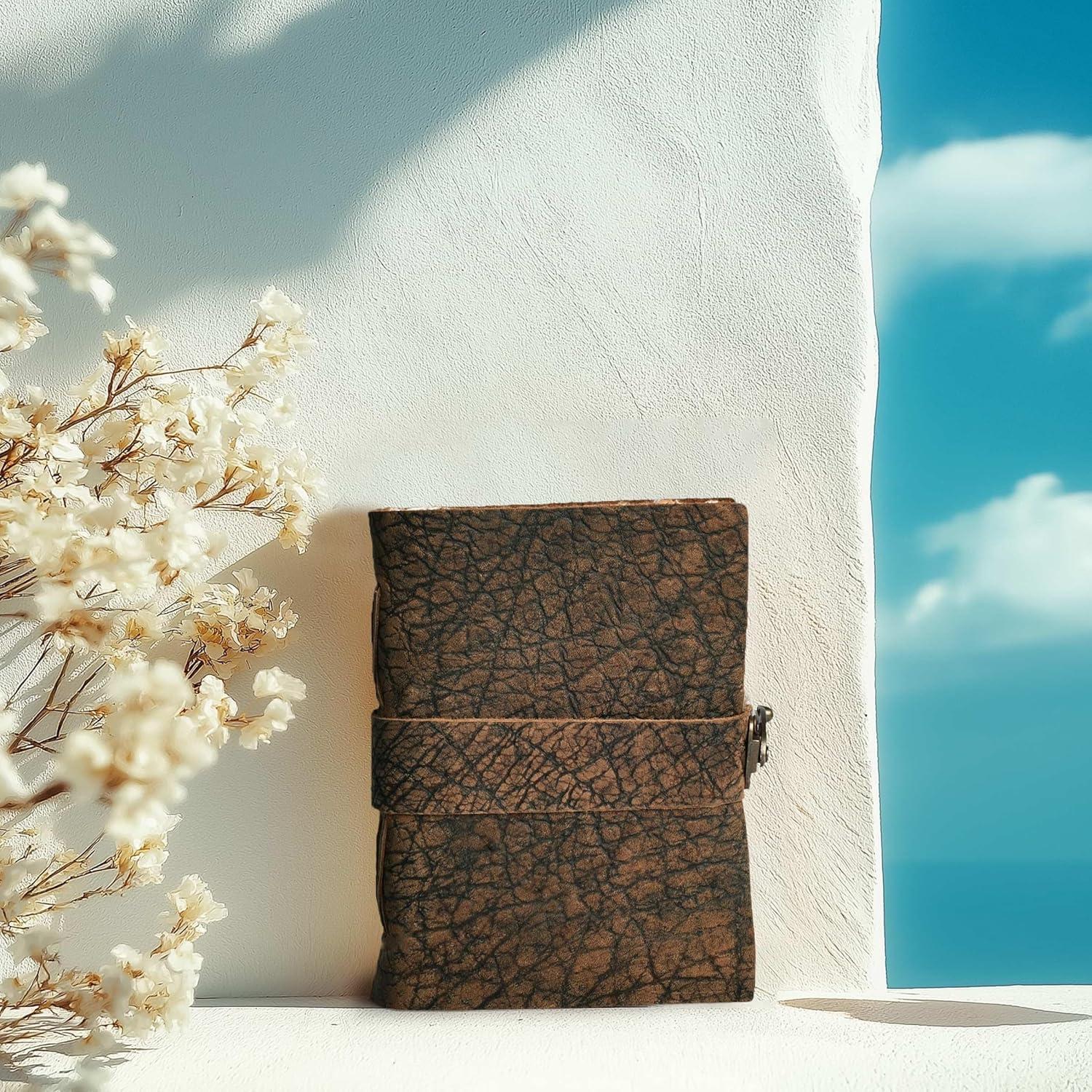 Diario Vintage de Cuero Leather Village 33x20 cm - 200 Páginas