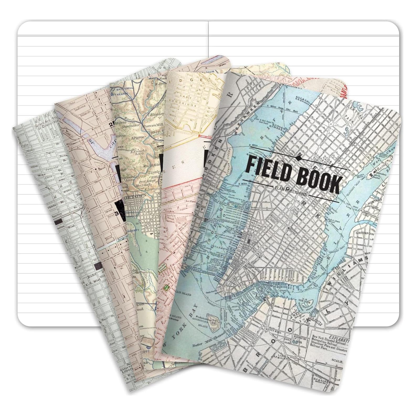 Cuaderno de Campo Elan Publishing 5 unidades Rayado 12.7x20.3cm