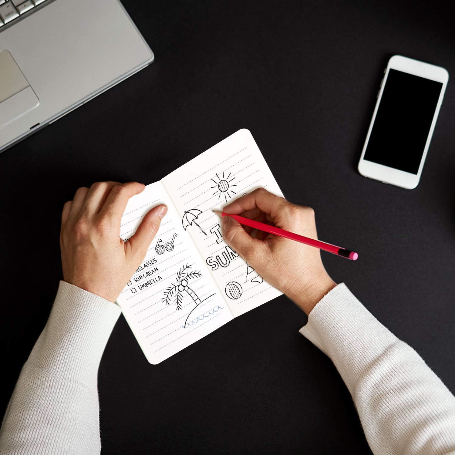 Cuadernos de Bolsillo XYark - 12 Piezas Rayados 8.9x14 cm