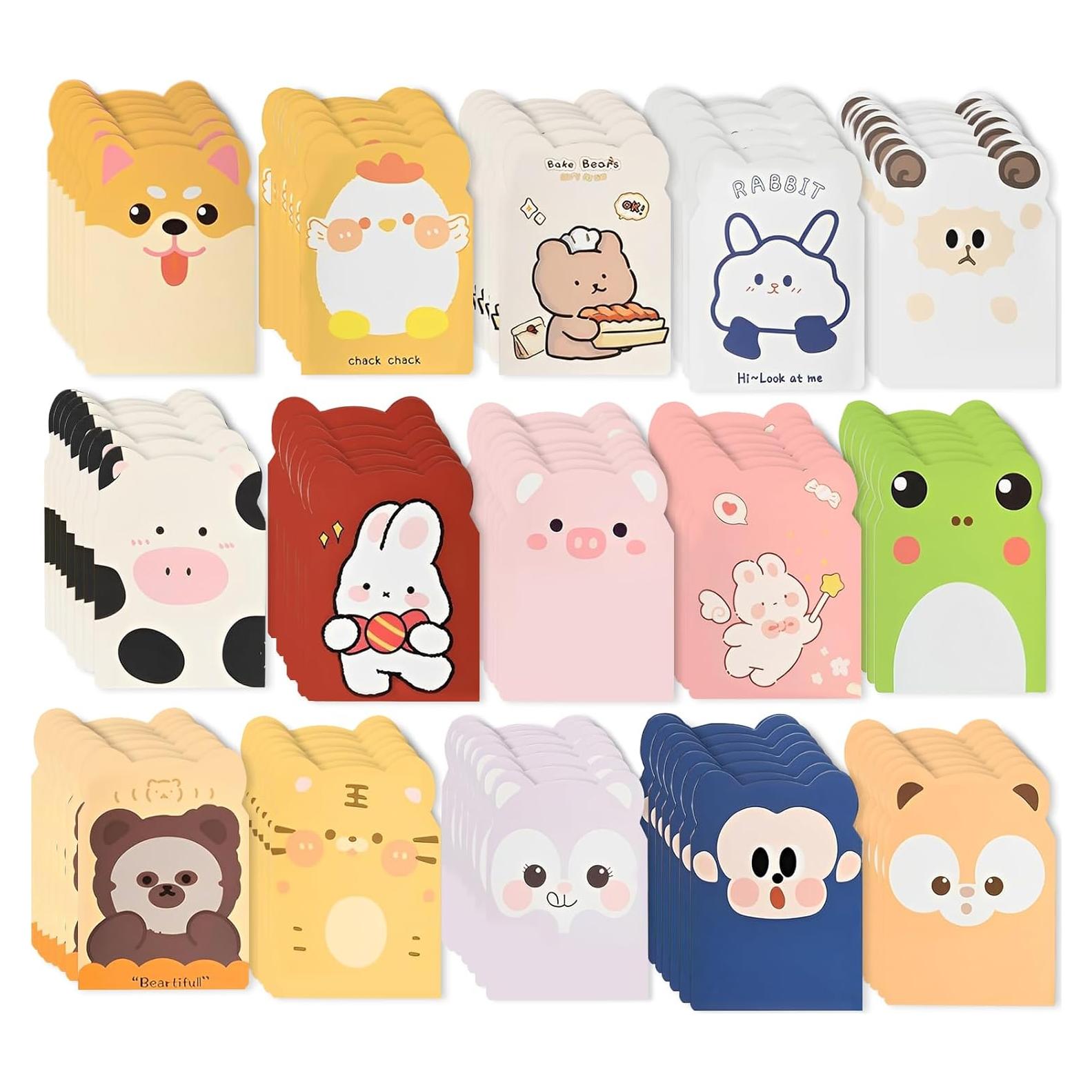 105 Mini Cuadernos ZestNova para Niños - Animales Caricatura