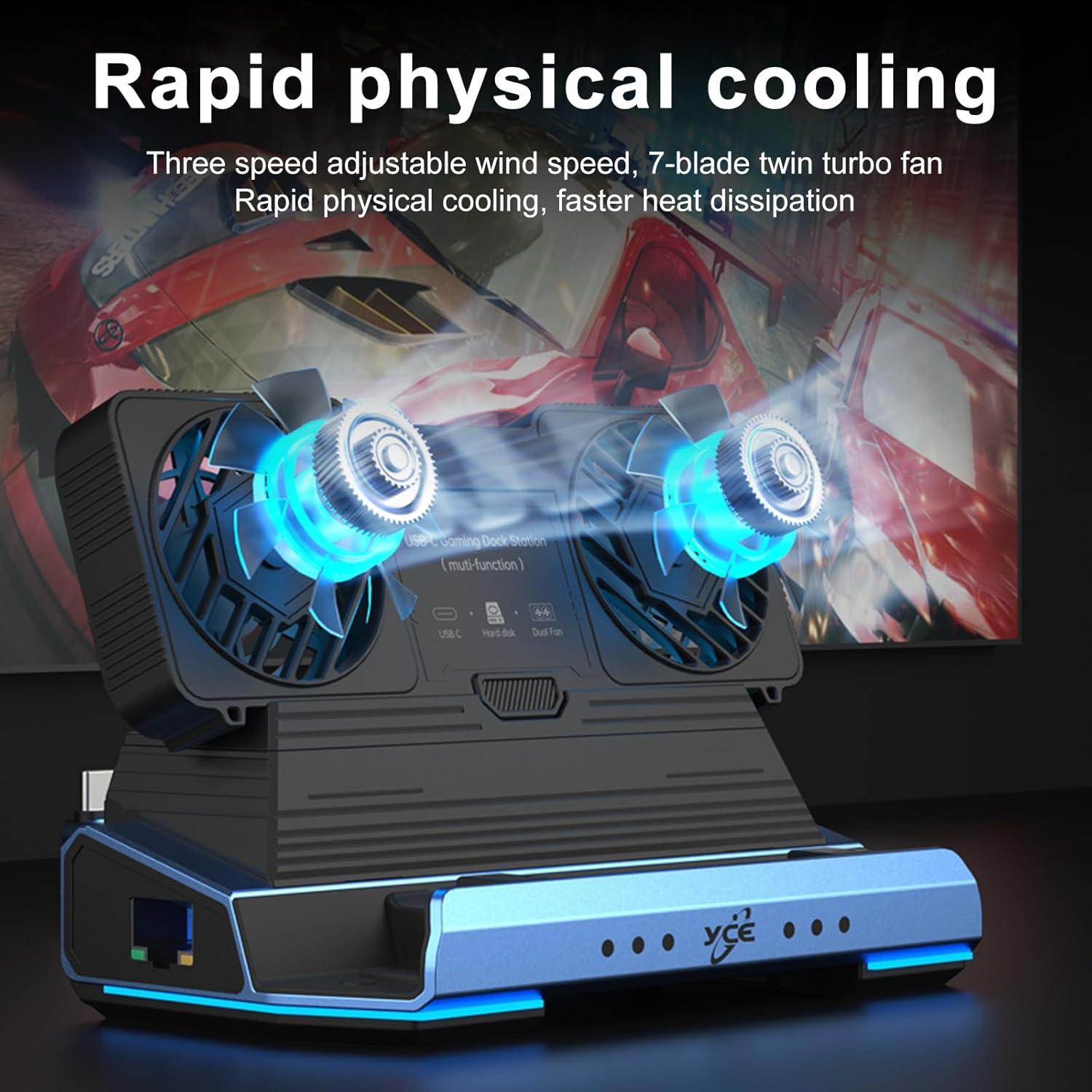 Dock de Juegos Porpen V279 10 en 1 con Enclosure M.2 NVMe