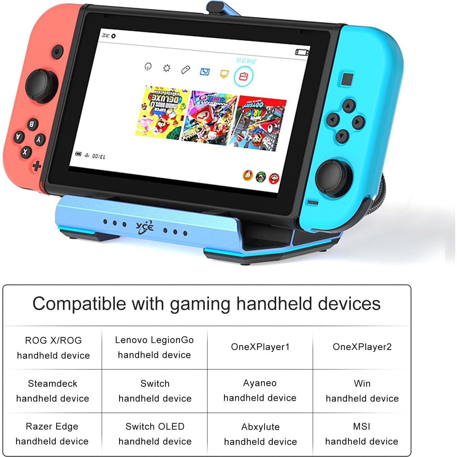 Dock de Juegos Porpen V279 10 en 1 con Enclosure M.2 NVMe