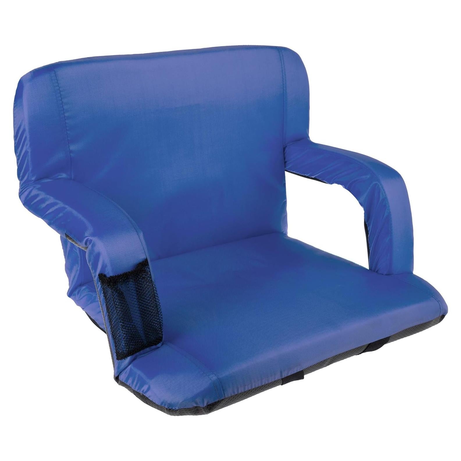 Silla de Estadio Ancha Home-Complete Azul con Respaldo y 6 Posiciones