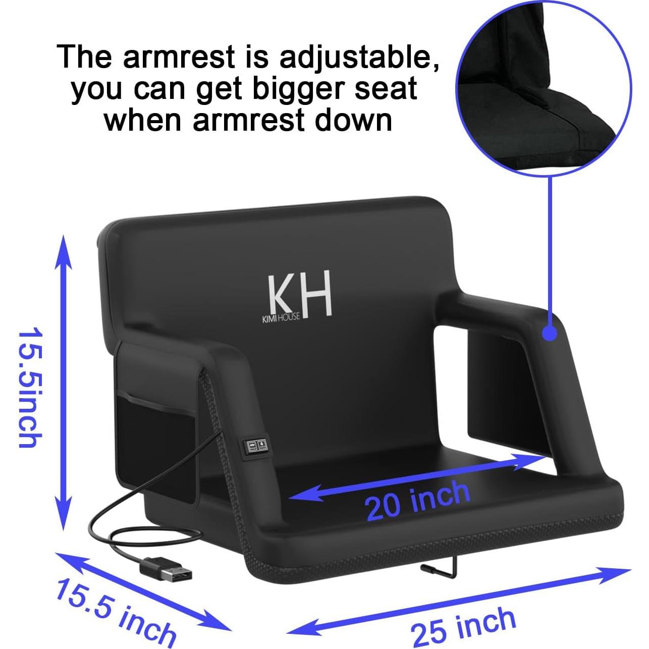 Asiento de Estadio KIMI HOUSE Calentado y Masaje Extra Ancho